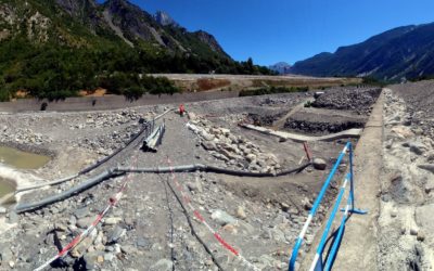 Ensouillage de câble sous l’Arc (Villargondran)