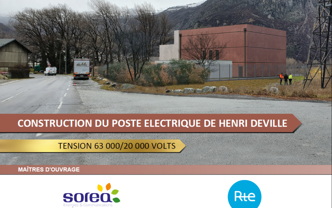 Début des travaux du nouveau poste source à St Jean de Maurienne