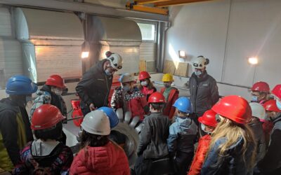 Les scolaires visitent la centrale hydroélectrique de St Julien Montdenis